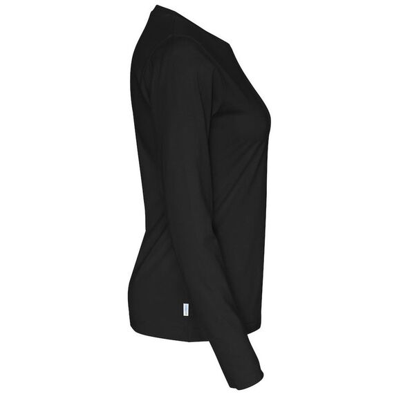 Cottover Womens/Ladies Long-Sleeved T-Shirt / Black - Picture 3 of 4